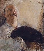 Antonio Mancini Self-portrait oil painting on canvas